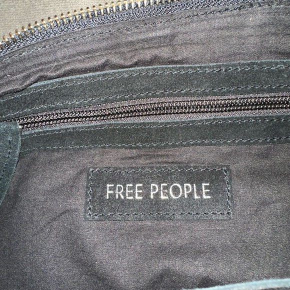 Free People Siren Black Suede Shoulder Bag - NWOT - Picture 8 of 13